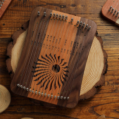 Hluru Kalyre harpika 31 Strings Cherrywood ＆ Black Walnut Combine KL31-CBW