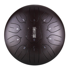 Huashu STEEL TONGUE DRUM Thl Lotus Tongue Drum (11notes 12") , Carbon Steel THL lotus tongue drum (11notes 12") , carbon steel THL11-12