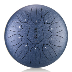 Huashu STEEL TONGUE DRUM Thl Lotus Tongue Drum (11notes 12") , Carbon Steel THL lotus tongue drum (11notes 12") , carbon steel THL11-12