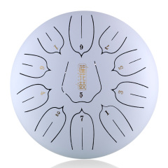Huashu STEEL TONGUE DRUM Thl Lotus Tongue Drum (11notes 12") , Carbon Steel THL lotus tongue drum (11notes 12") , carbon steel THL11-12