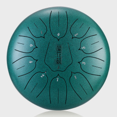 Huashu STEEL TONGUE DRUM Thl Lotus Tongue Drum (11notes 12") , Carbon Steel THL lotus tongue drum (11notes 12") , carbon steel THL11-12