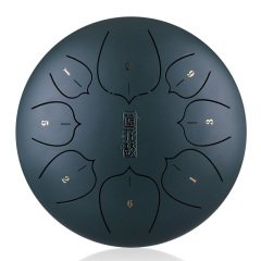 Huashu STEEL TONGUE DRUM Thl Lotus Tongue Drum (8notes 8") , Carbon Steel THL lotus tongue drum (8notes 8") , carbon steel THL8-8