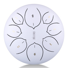 Huashu STEEL TONGUE DRUM Thl Lotus Tongue Drum (8notes 8") , Carbon Steel THL lotus tongue drum (8notes 8") , carbon steel THL8-8