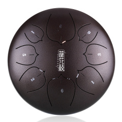 Huashu STEEL TONGUE DRUM Thl Lotus Tongue Drum (8notes 10") , Carbon Steel THL lotus tongue drum (8notes 10") , carbon steel THL8-10