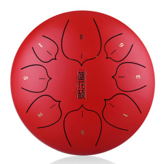 Huashu STEEL TONGUE DRUM Thl Lotus Tongue Drum (8notes 8") , Carbon Steel THL lotus tongue drum (8notes 8") , carbon steel THL8-8