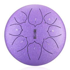 Huashu STEEL TONGUE DRUM Thl Lotus Tongue Drum (8notes 8") , Carbon Steel THL lotus tongue drum (8notes 8") , carbon steel THL8-8
