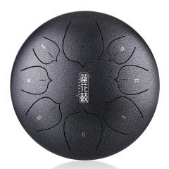 Huashu STEEL TONGUE DRUM Thl Lotus Tongue Drum (8notes 8") , Carbon Steel THL lotus tongue drum (8notes 8") , carbon steel THL8-8