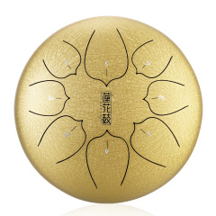 Huashu STEEL TONGUE DRUM Thl Lotus Tongue Drum (8notes 8") , Carbon Steel THL lotus tongue drum (8notes 8") , carbon steel THL8-8