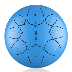 Huashu STEEL TONGUE DRUM Thl Lotus Tongue Drum (8notes 10") , Carbon Steel THL lotus tongue drum (8notes 10") , carbon steel THL8-10