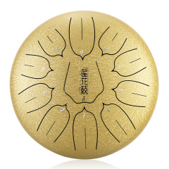 Huashu STEEL TONGUE DRUM Thl Lotus Tongue Drum (11notes 10") , Carbon Steel THL lotus tongue drum (11notes 10") , carbon steel THL11-10