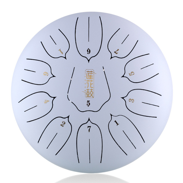 Huashu STEEL TONGUE DRUM Thl Lotus Tongue Drum (11notes 10") , Carbon Steel THL lotus tongue drum (11notes 10") , carbon steel THL11-10