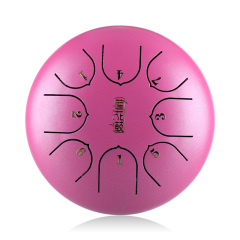 Huashu STEEL TONGUE DRUM Lotus Children Drum (8notes 6") , 304 Stainless Steel lotus Children drum (8notes 6") , 304 stainless steel TC8-6