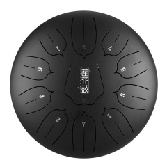 Huashu STEEL TONGUE DRUM Thl Lotus Tongue Drum (11notes 10") , Carbon Steel THL lotus tongue drum (11notes 10") , carbon steel THL11-10