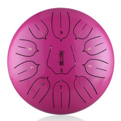 Huashu STEEL TONGUE DRUM Thl Lotus Tongue Drum (11notes 10") , Carbon Steel THL lotus tongue drum (11notes 10") , carbon steel THL11-10