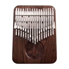 Hluru Tree Of Life Black Walnut 34 Keys Kalimba KYT34B-BlackWalnut