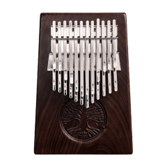 Hluru Tree Of Life Black Walnut 24 Keys Kalimba KXT24B-BlackWalnut