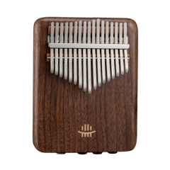 Hluru Rounded Plate Black Walnut 17 Keys Kalimba With Effector Kalimba KEQ17-BlackWalnut