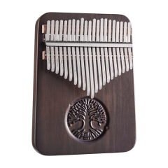 Hluru Kalimba 21 Keys, Tree Of Life, Walnut Kalimba KYT21-Walnut