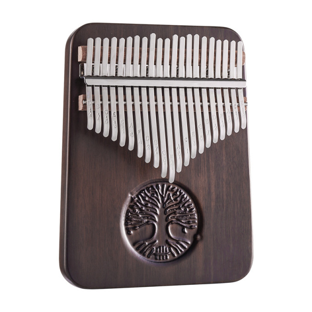 Hluru Kalimba 21 Keys, Tree Of Life, Walnut Kalimba KYT21-Walnut