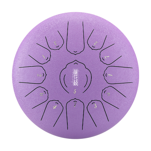 Huashu STEEL TONGUE DRUM Twr Lotus Tongue Drum (13notes 12") , Carbon Steel TWR lotus tongue drum (13notes 12") , carbon steel TWL13-12