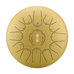 Huashu STEEL TONGUE DRUM Twr Lotus Tongue Drum (13notes 12") , Carbon Steel TWR lotus tongue drum (13notes 12") , carbon steel TWL13-12