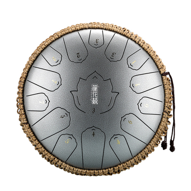 Huashu STEEL TONGUE DRUM Twh Lotus Tongue Drum (15notes 12") , Carbon Steel TWH lotus tongue drum (15notes 12") , carbon steel TWH15-12