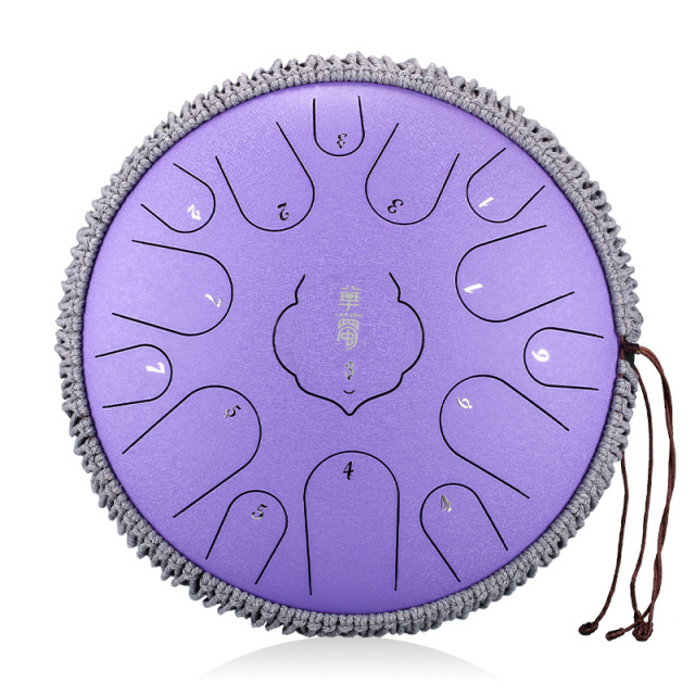 Huashu STEEL TONGUE DRUM Twr Lotus Tongue Drum (15notes 12") , Carbon Steel TWR lotus tongue drum (15notes 12") , carbon steel TWR15-12