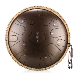 Huashu STEEL TONGUE DRUM Twr Lotus Tongue Drum (15notes 14") , Carbon Steel TWR lotus tongue drum (15notes 14") , carbon steel TWR15-14