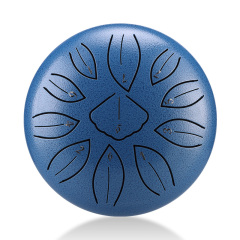 Huashu STEEL TONGUE DRUM Twg Ginkgo Drum (11 Notes 6 Inch) , Carbon Steel TWG ginkgo drum (11 notes 6 inch) , carbon steel TWG11-6