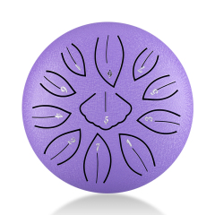 Huashu STEEL TONGUE DRUM Twg Ginkgo Drum (11 Notes 6 Inch) , Carbon Steel TWG ginkgo drum (11 notes 6 inch) , carbon steel TWG11-6