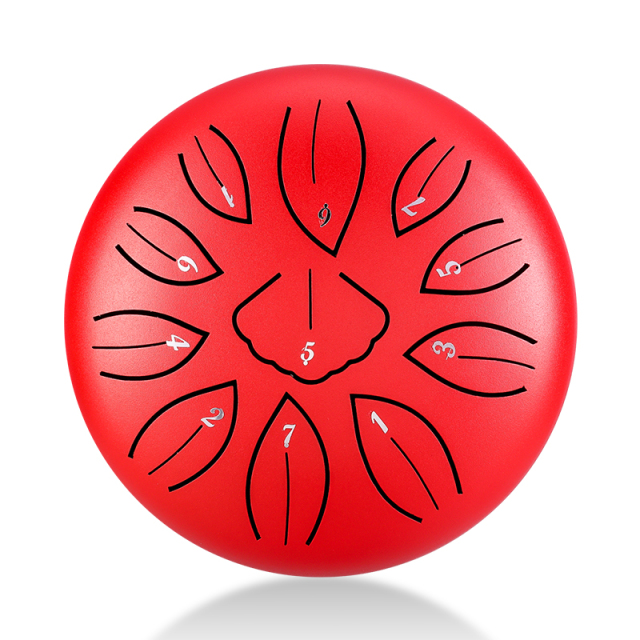 Huashu STEEL TONGUE DRUM Twg Ginkgo Drum (11 Notes 6 Inch) , Carbon Steel TWG ginkgo drum (11 notes 6 inch) , carbon steel TWG11-6