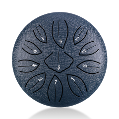 Huashu STEEL TONGUE DRUM Twg Ginkgo Drum (11 Notes 6 Inch) , Carbon Steel TWG ginkgo drum (11 notes 6 inch) , carbon steel TWG11-6