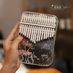 Huashu Crystal Kalimba 17/21 Keys, Dandelion Series, Acrylic Kalimba KAD17