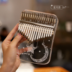 Huashu Crystal Kalimba 17/21 Keys, Feather Series, Acrylic Kalimba KAF21