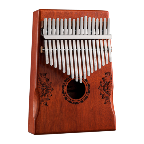 Huashu Lotus Palm Rest Hollow Mahogany Red 17 Keys Kalimba KHD17-Red