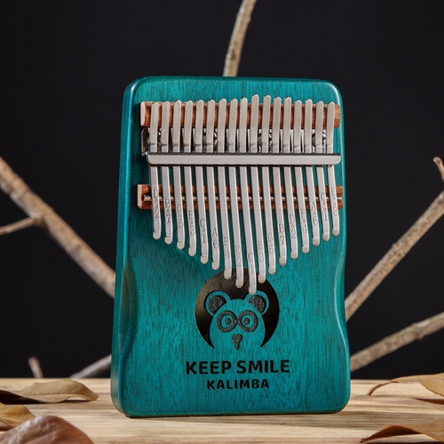 Huashu Kalimba 17 Keys, Hollow Bunny, Palm Rest Shape, Mahogany Kalimba KHR17-Pink