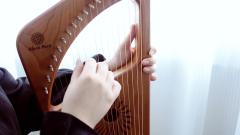 Hluru 7 Strings Lyre Earth-light Beech