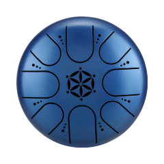 Hluru 8 Notes 5" 304 Stainless Steel Flower of Life Tongue Drum