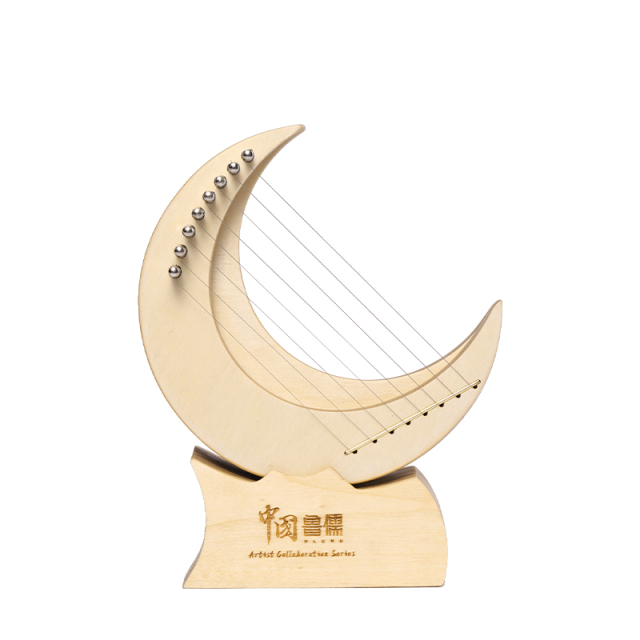 Hluru LYRE Crescent Lyre 8 Strings Natural