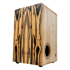 Hluru 49CN Black And White Ebony White Tiger Cajon