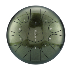 Hluru 11 Notes 10" 304 Stainless Steel D Major Tongue Drum - Triangle Series