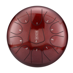 Hluru 11 Notes 10" 304 Stainless Steel D Major Tongue Drum - Triangle Series