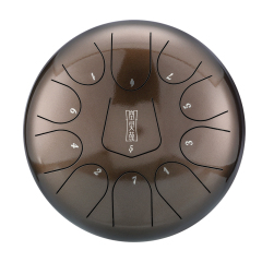 Hluru 11 Notes 10" 304 Stainless Steel D Major Tongue Drum - Triangle Series