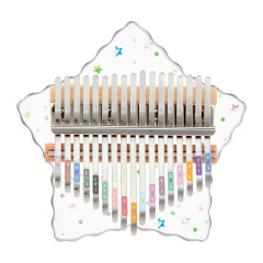 Huashu 17/21 Keys Acrylic C Major Kalimba - Starry Star