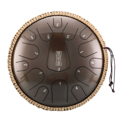 Hluru 15 Notes 14" 304 Stainless Steel D Major Tongue Drum - Triangle Series