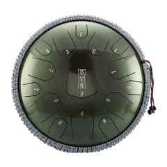 Hluru 15 Notes 14" 304 Stainless Steel D Major Tongue Drum - Triangle Series