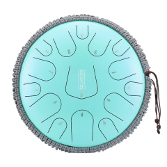 Hluru 15 Notes 14" 304 Stainless Steel D Major Tongue Drum - Triangle Series