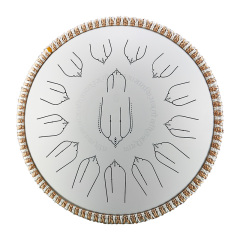 Hluru Microalloyed Steel and High-Quality Wooden Tongue Drum 14'' 15 Notes - EQ Healing