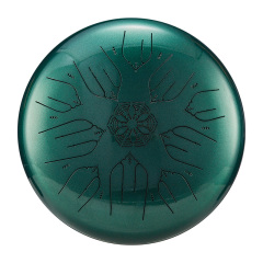 Hluru Microalloyed Steel and High-Quality Wooden Tongue Drum 12'' 10 Notes - EQ Healing