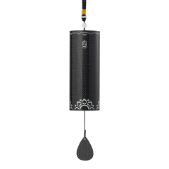 Hluru Wind Chime Carbon Fiber Series 8 Bars, Single Swing